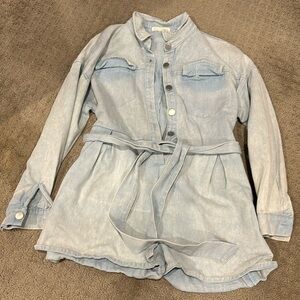 Denim romper